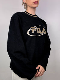 FILA Vintage-Fleece mit Rundhalsausschnitt