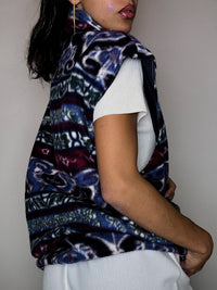 Gilet reversible polaire / imperméable L vintage