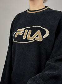 FILA Vintage-Fleece mit Rundhalsausschnitt