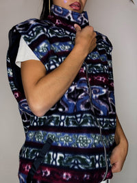 Gilet reversible polaire / imperméable L vintage