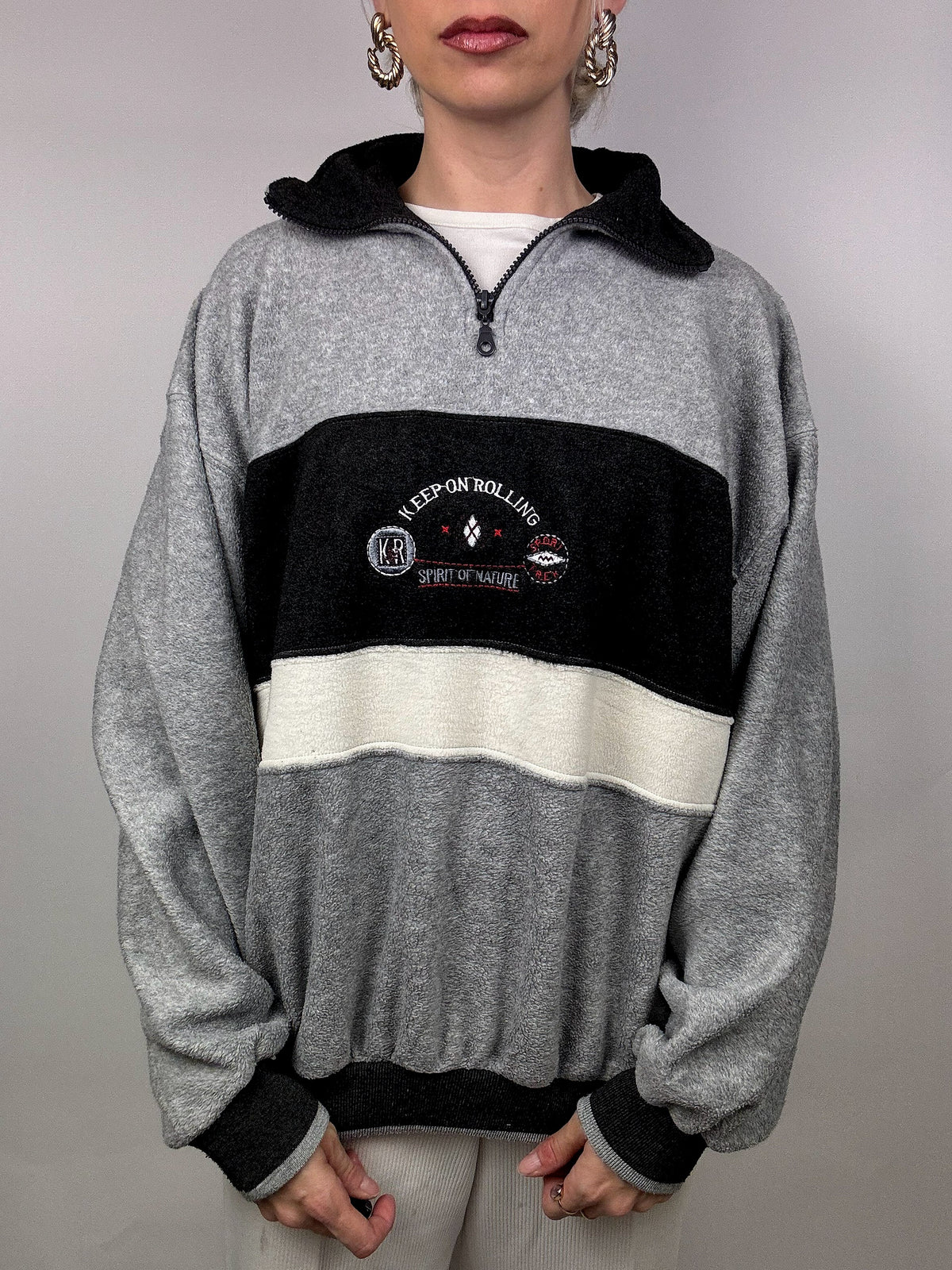 Vintage tricolor soft fleece