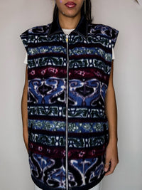 Gilet reversible polaire / imperméable L vintage