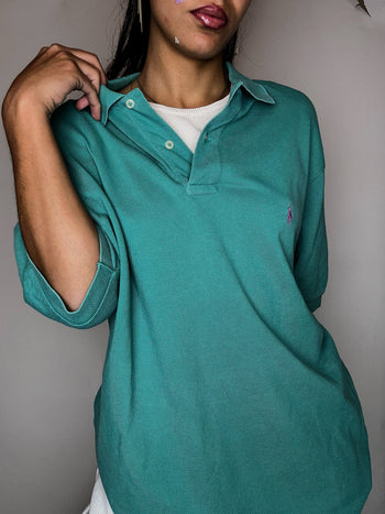 Polo ralph Lauren turquoise L vintage