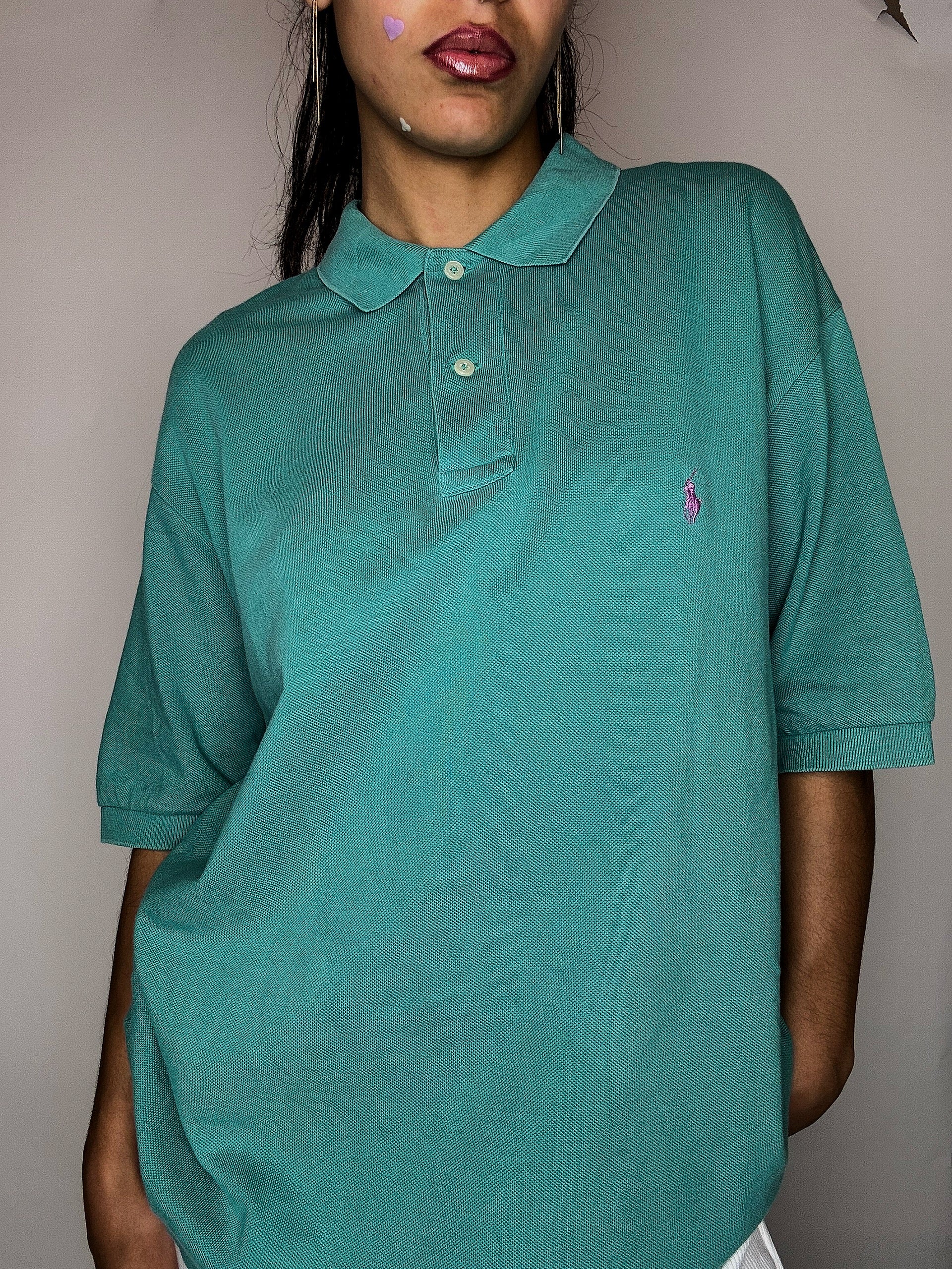 Polo ralph Lauren turquoise L vintage