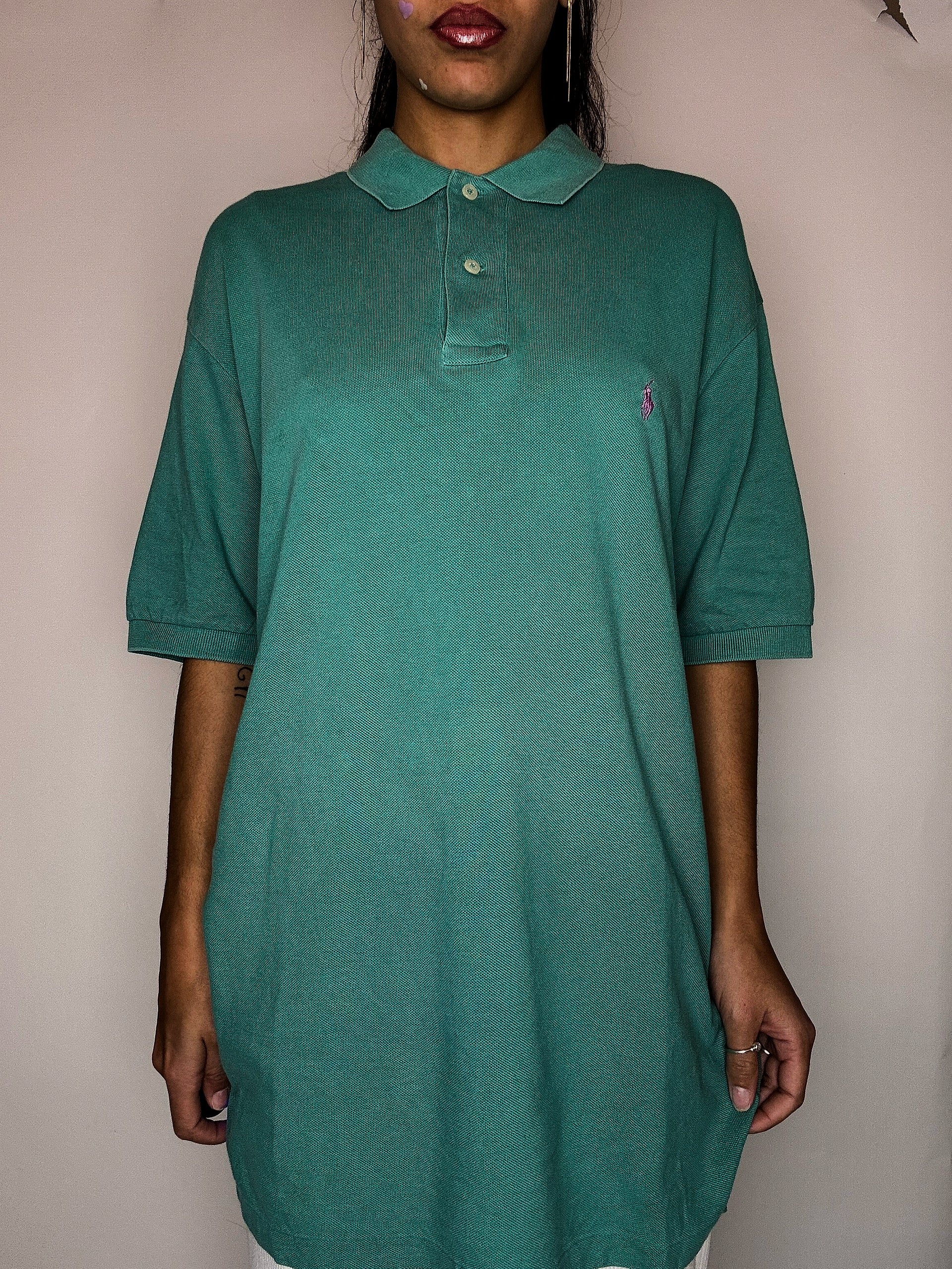 Polo ralph Lauren turquoise L vintage