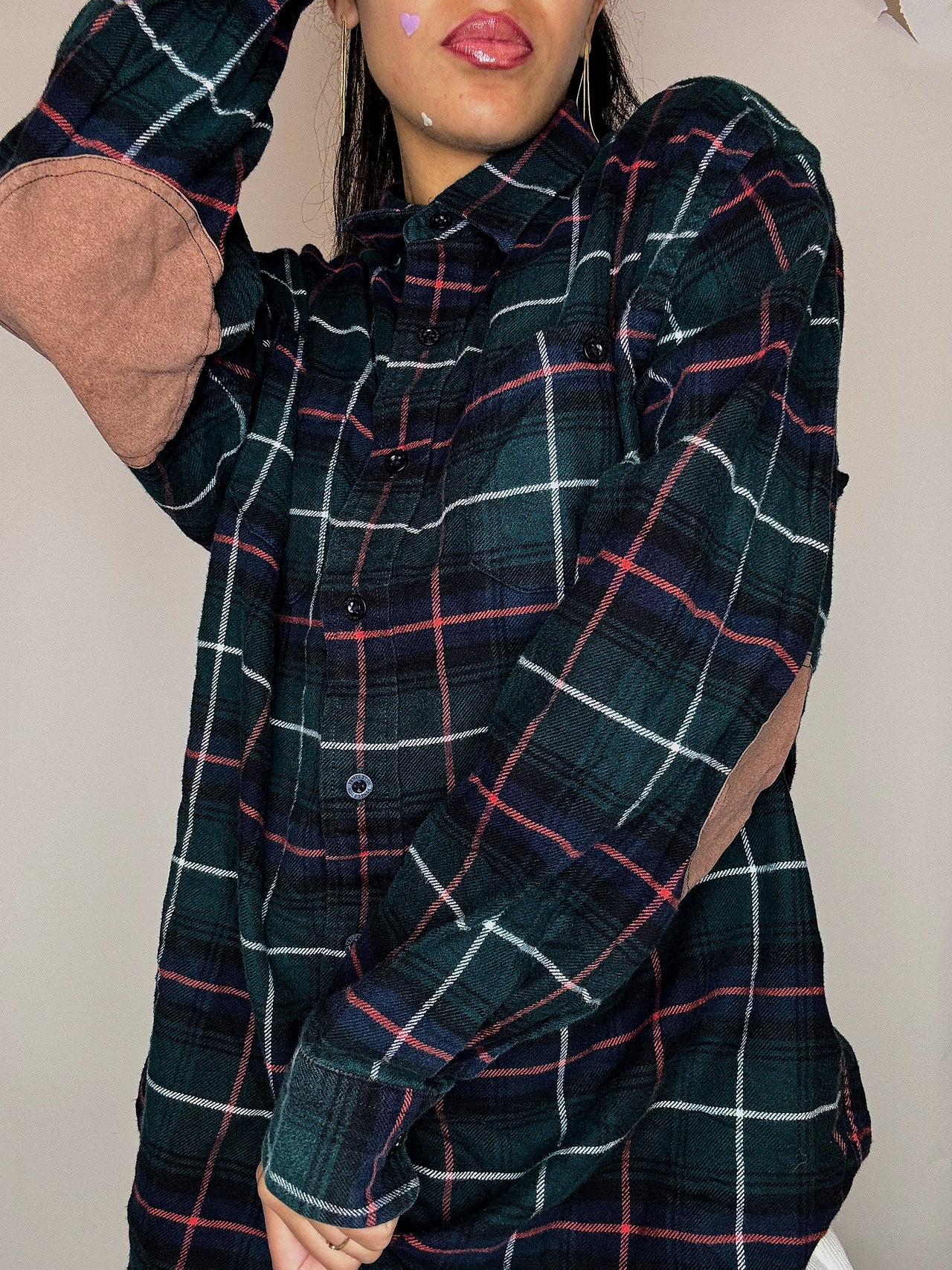 Chemise en flannelle a carreaux L vintage