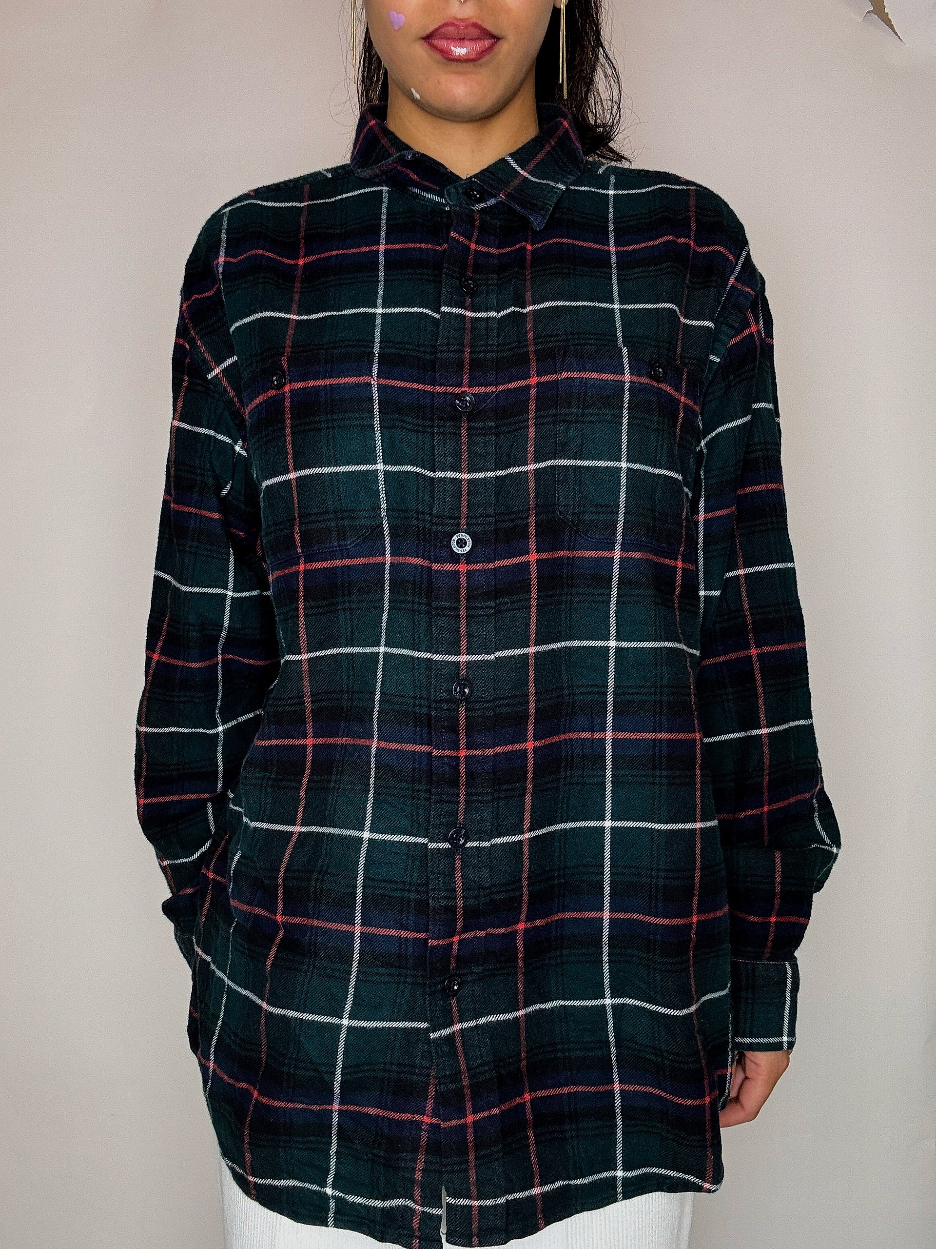 Chemise en flannelle a carreaux L vintage