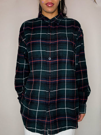 Chemise en flannelle a carreaux L vintage