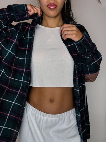 Chemise en flannelle a carreaux L vintage