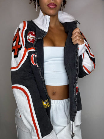 Jacket de racing grise LONSDRIVE XL vintage