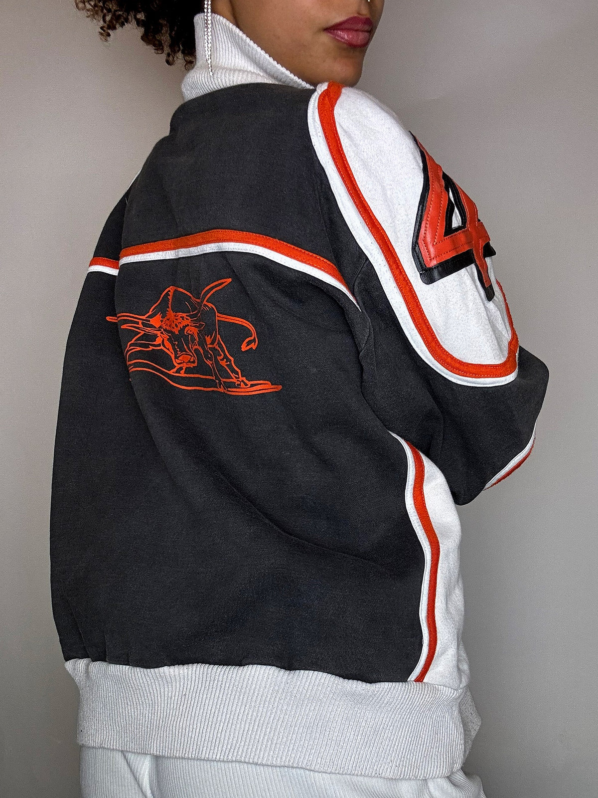 LONSDRIVE XL Vintage graue Rennjacke
