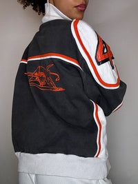 LONSDRIVE XL Vintage graue Rennjacke