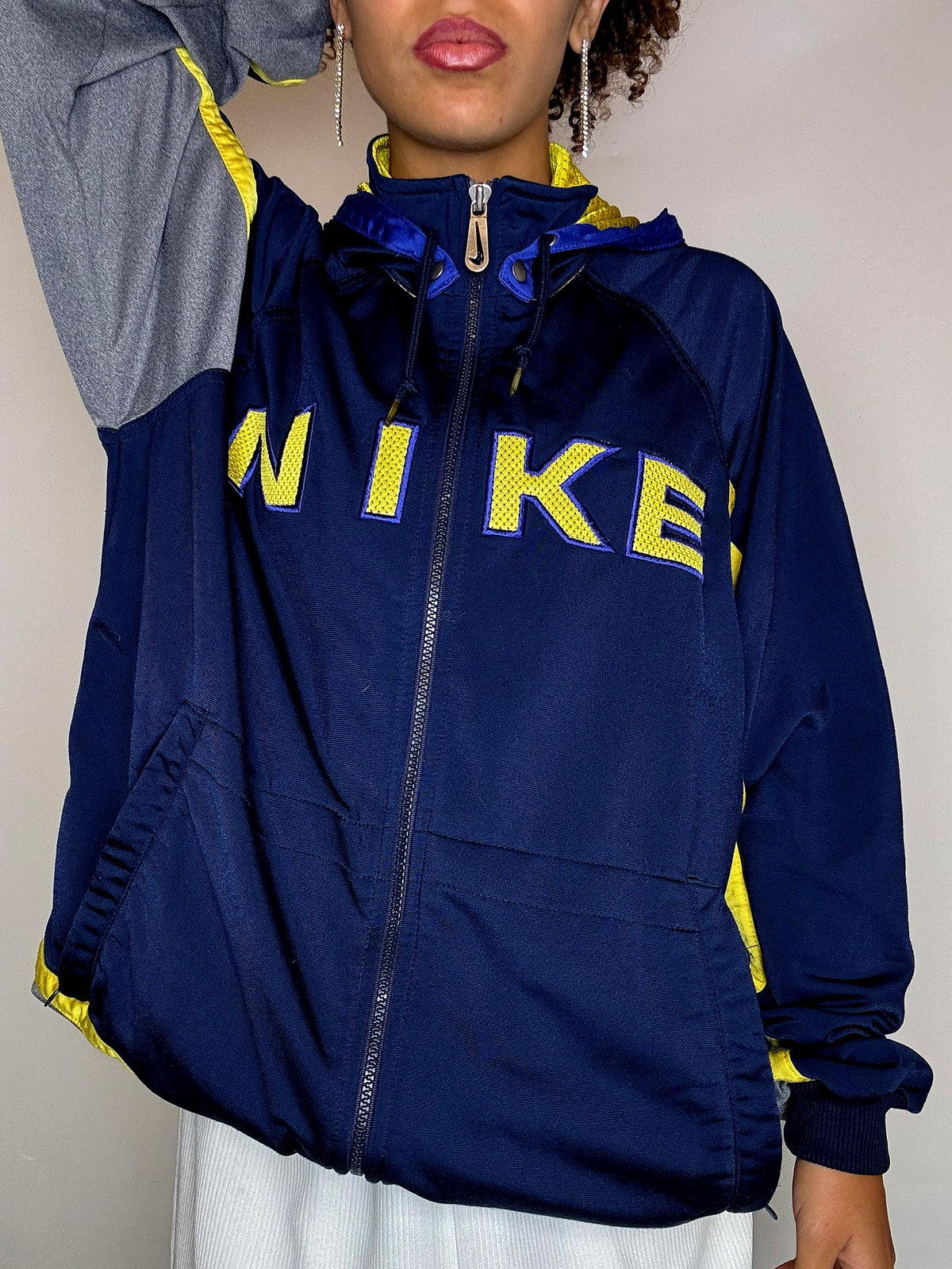 Jacket de sport marine NIKE XL vintage