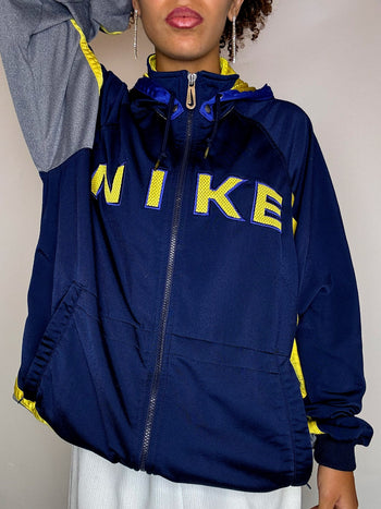 Jacket de sport marine NIKE XL vintage