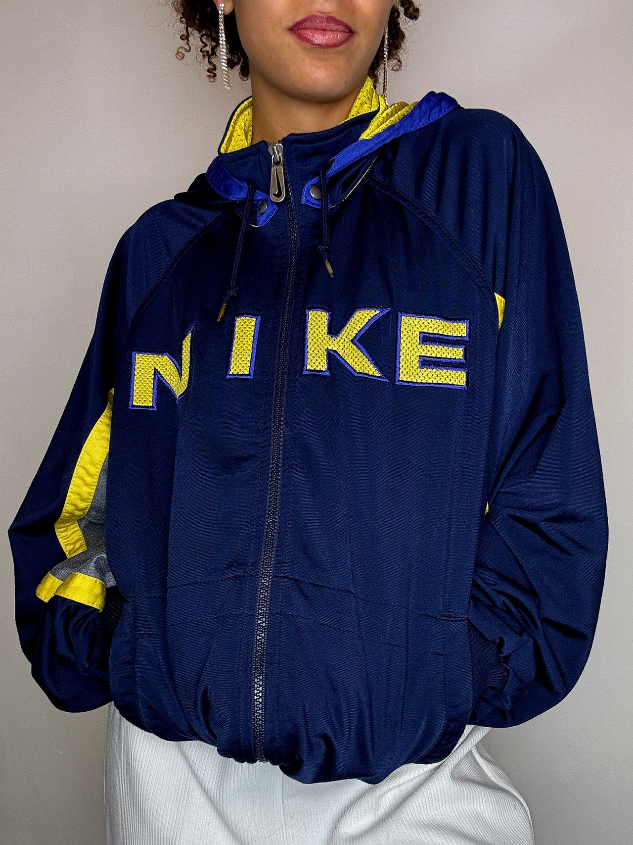 Jacket de sport marine NIKE XL vintage