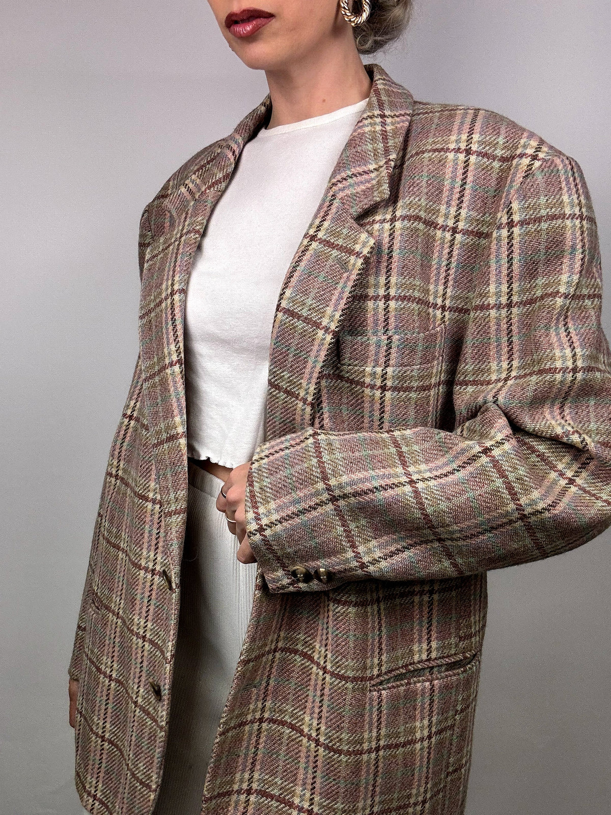 Vintage plaid blazer