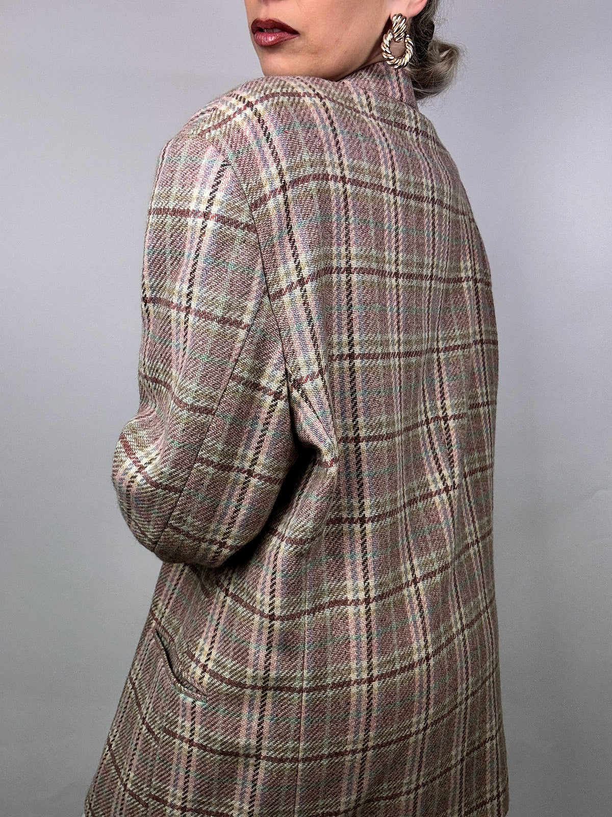 Vintage plaid blazer