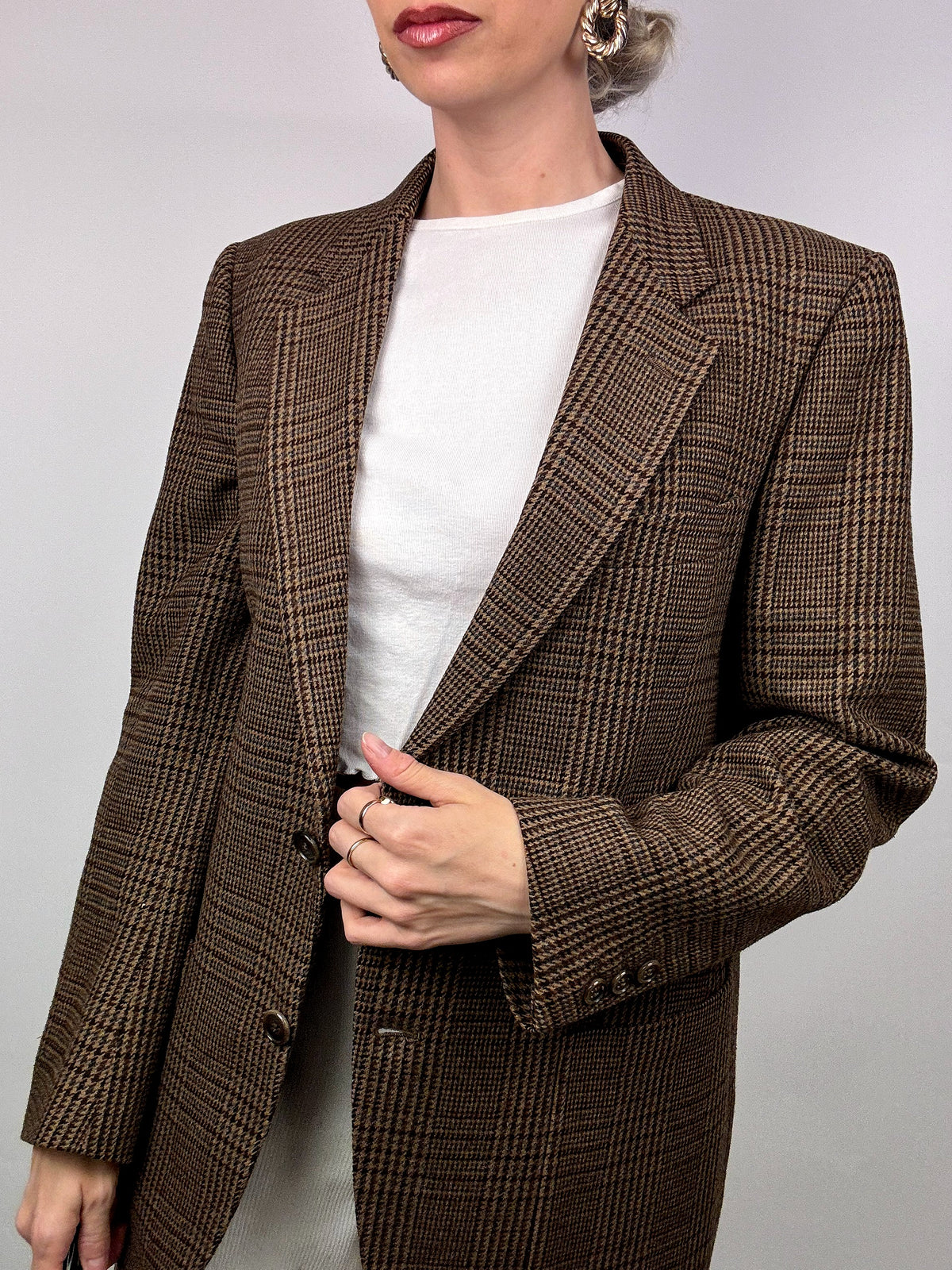 Vintage plaid blazer