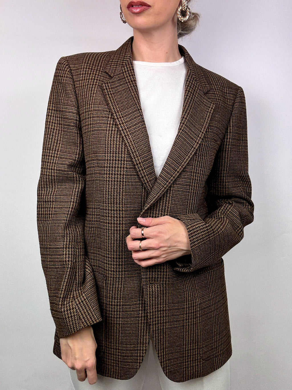 Vintage plaid blazer