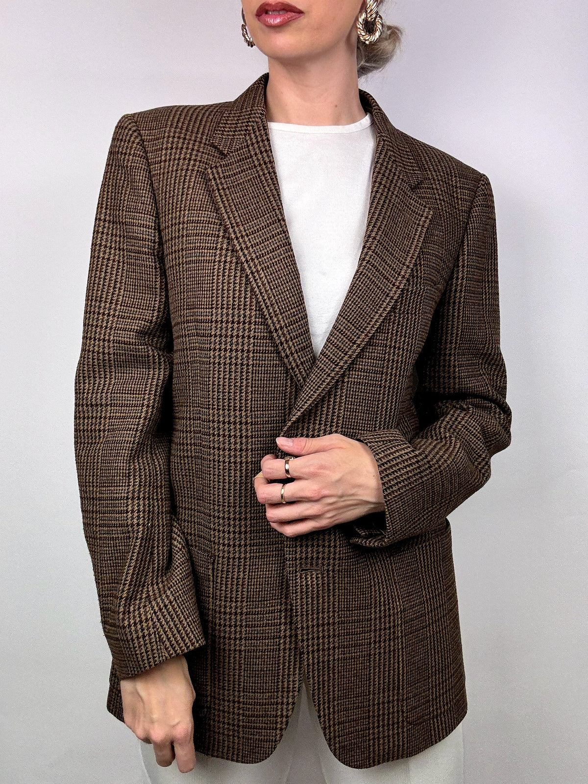 Vintage plaid blazer
