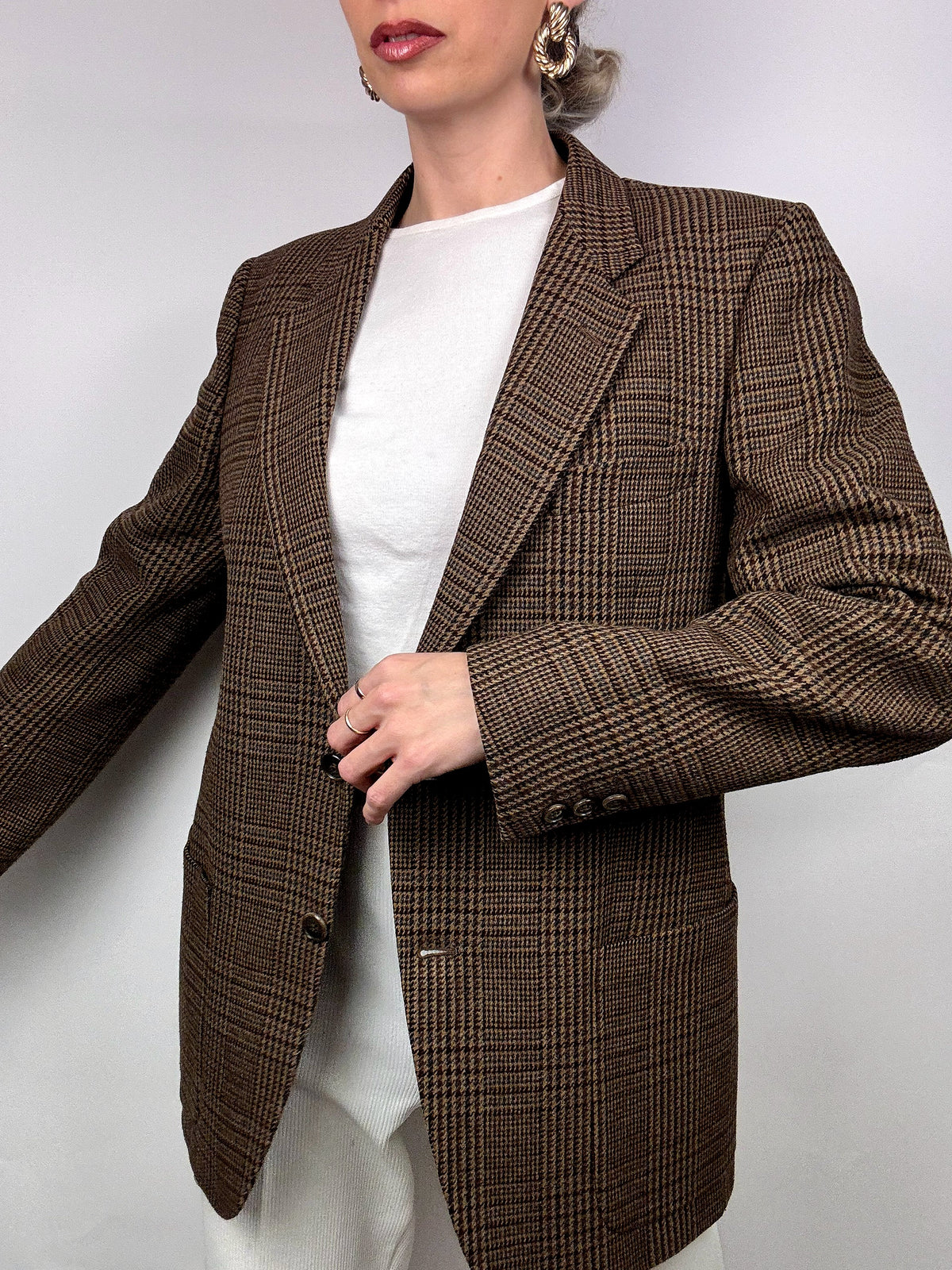Vintage plaid blazer