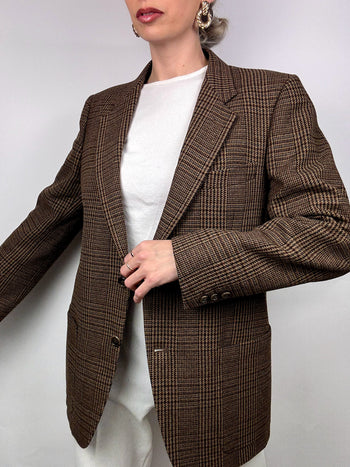 Blazer a carreaux vintage