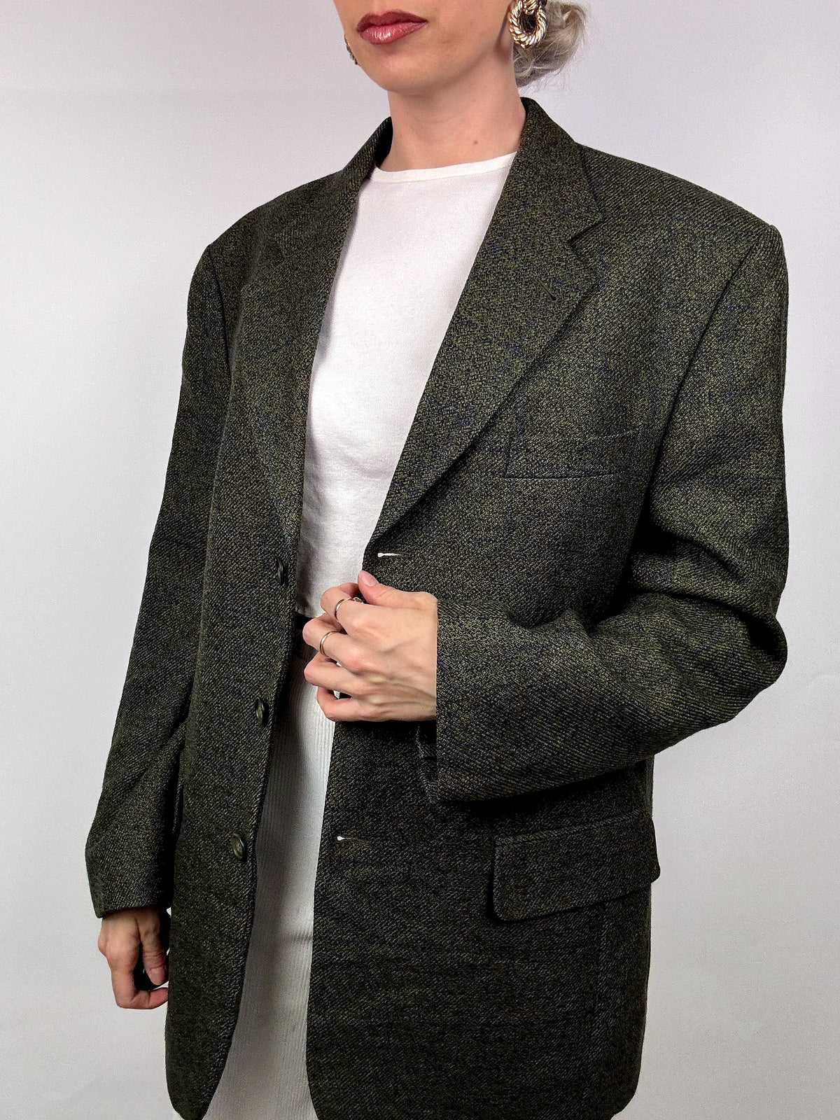 Vintage heather green blazer