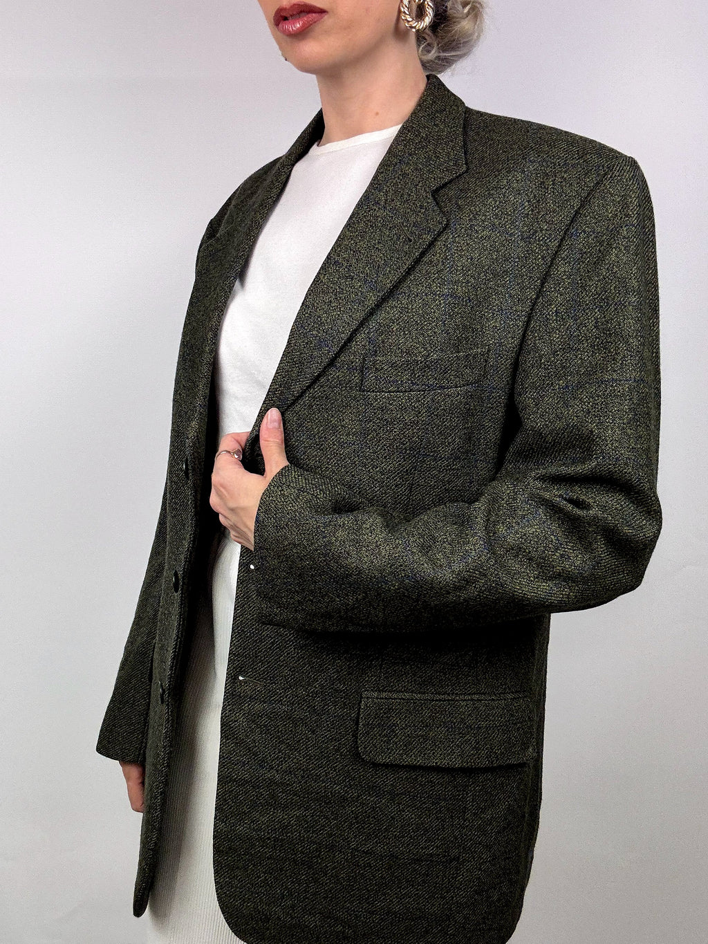 Vintage heather green blazer