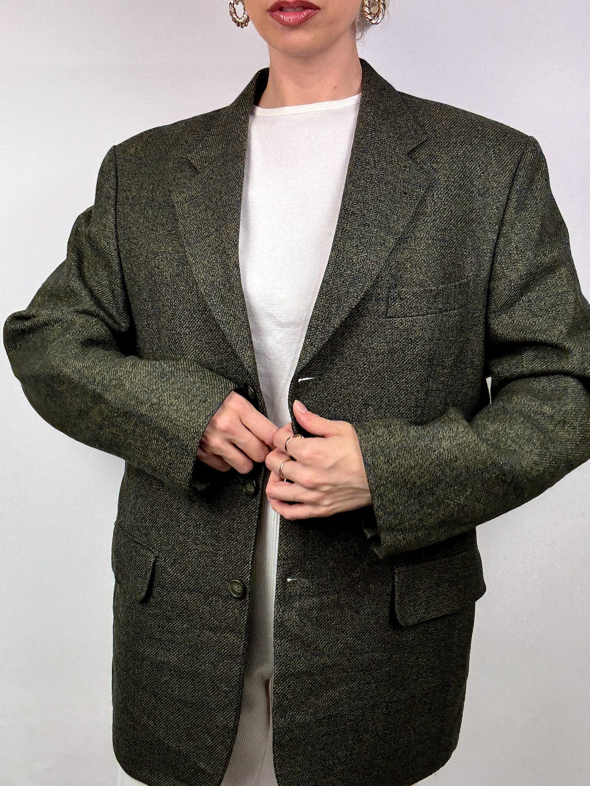 Vintage heather green blazer