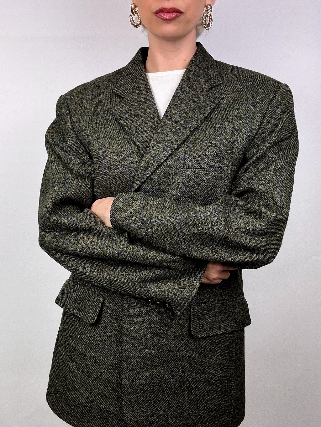 Vintage heather green blazer