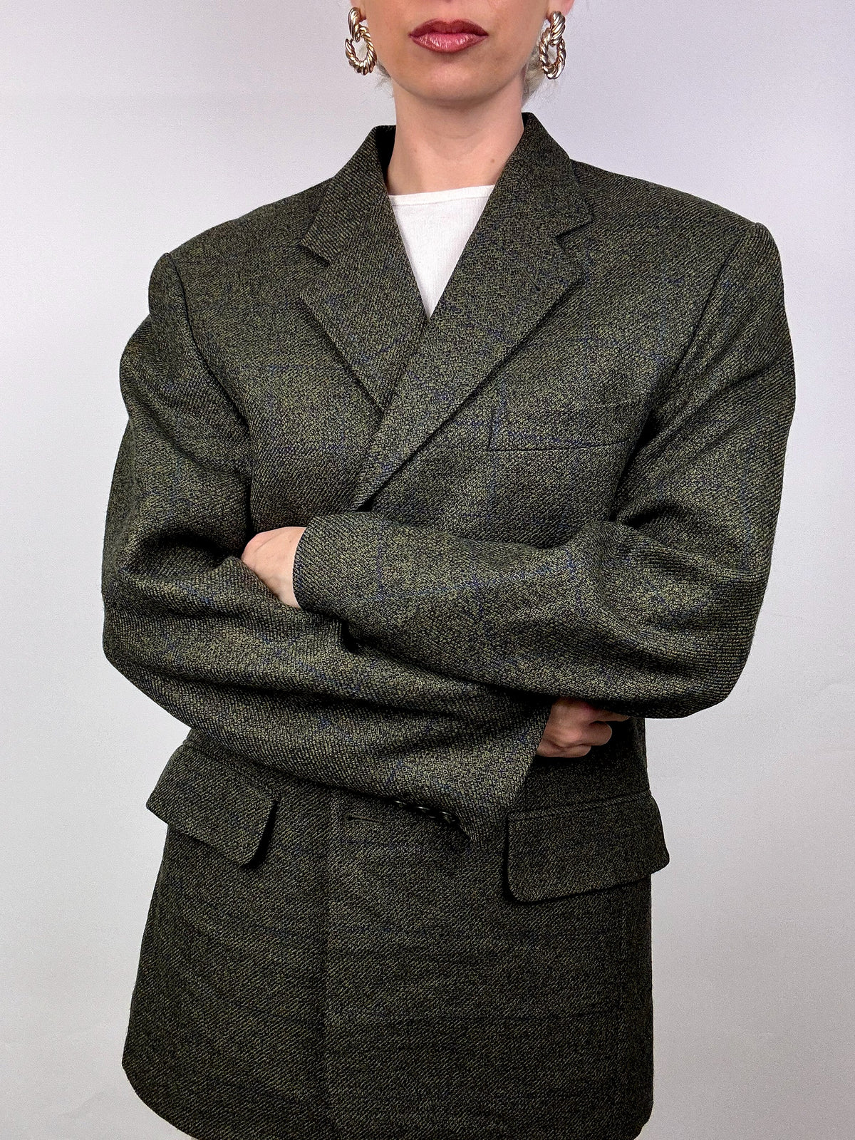 Vintage heather green blazer