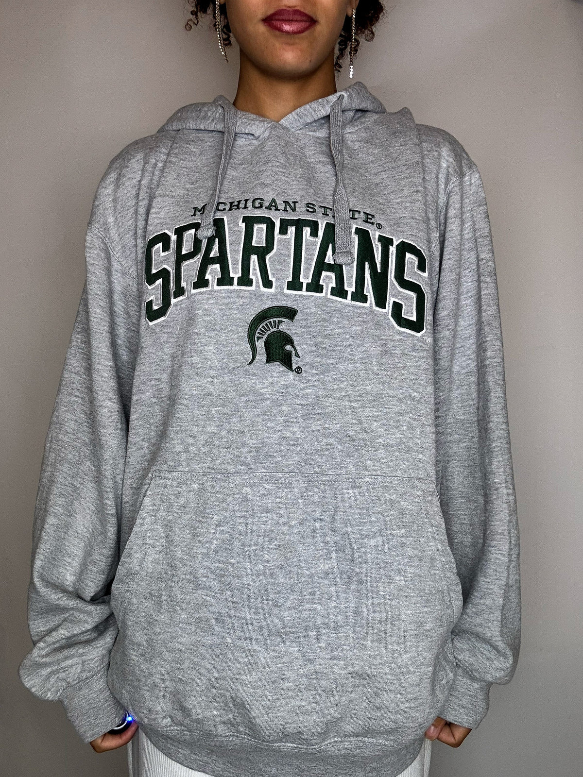 Pull a capuche gris SPARTAN XXL vintage