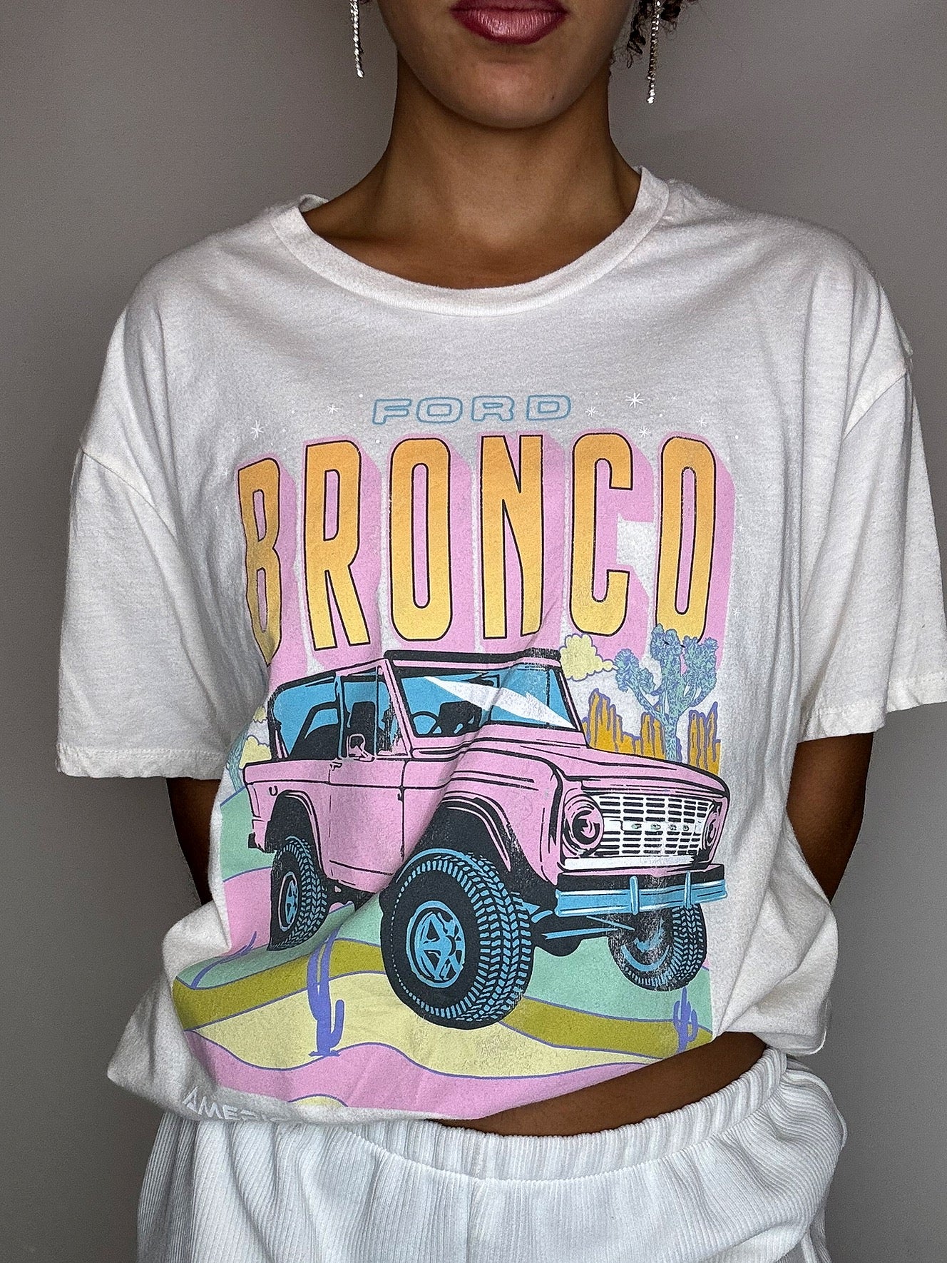 Tee shirt FORD blanc XXL vintage