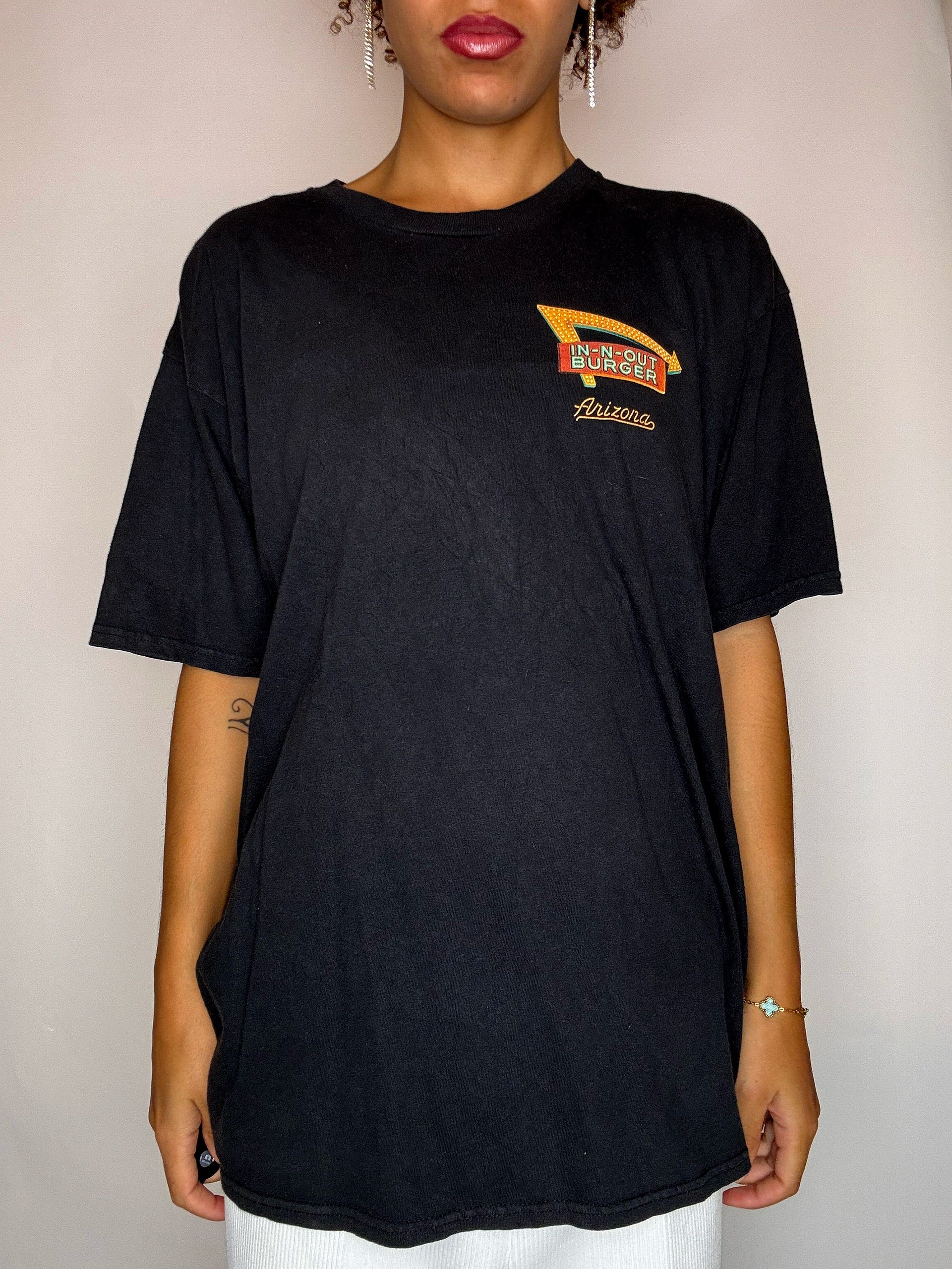 Tee shirt IN AND OUT NOIR L vintage