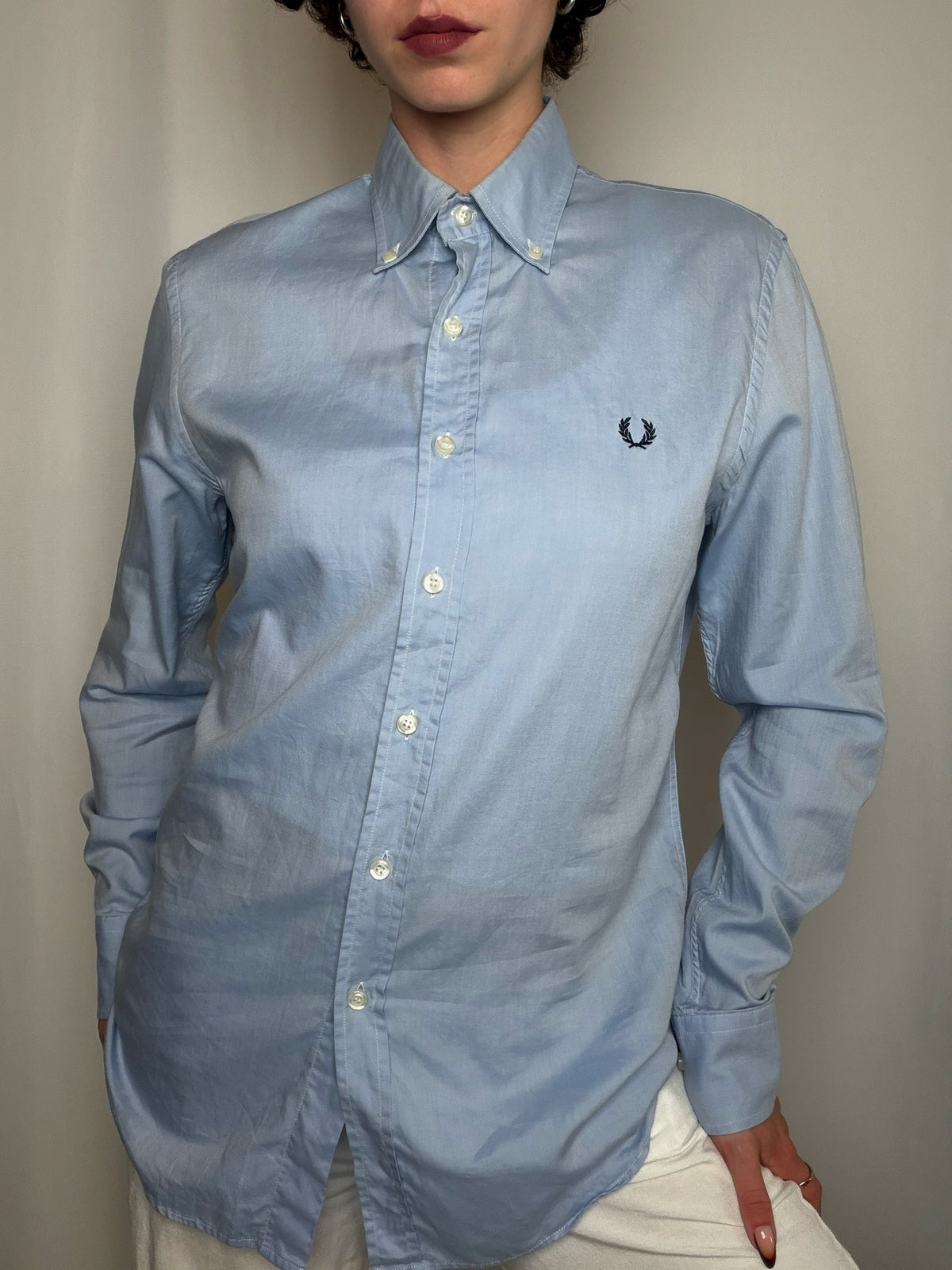 Chemise bleue Fred Perry M vintage