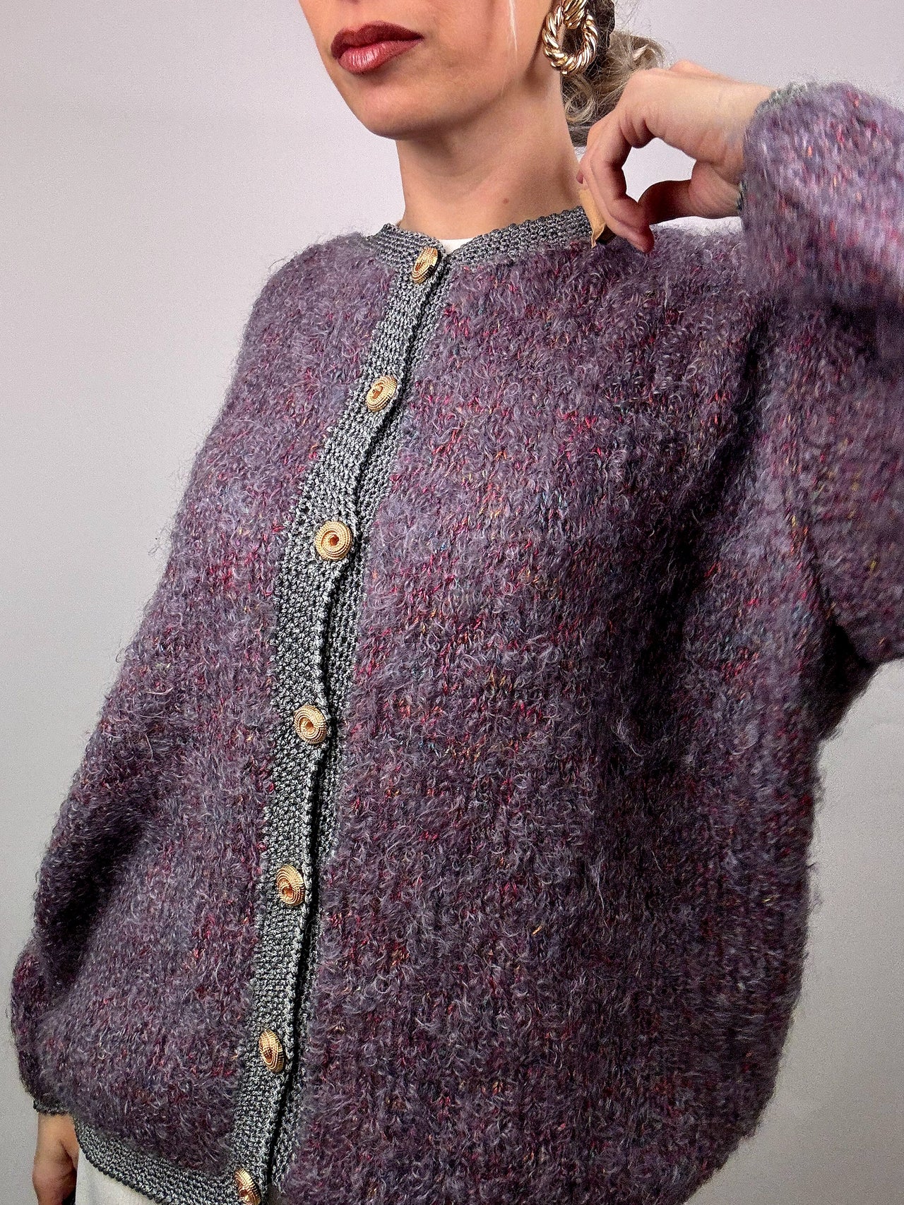 Cardigan en mohair  vintage