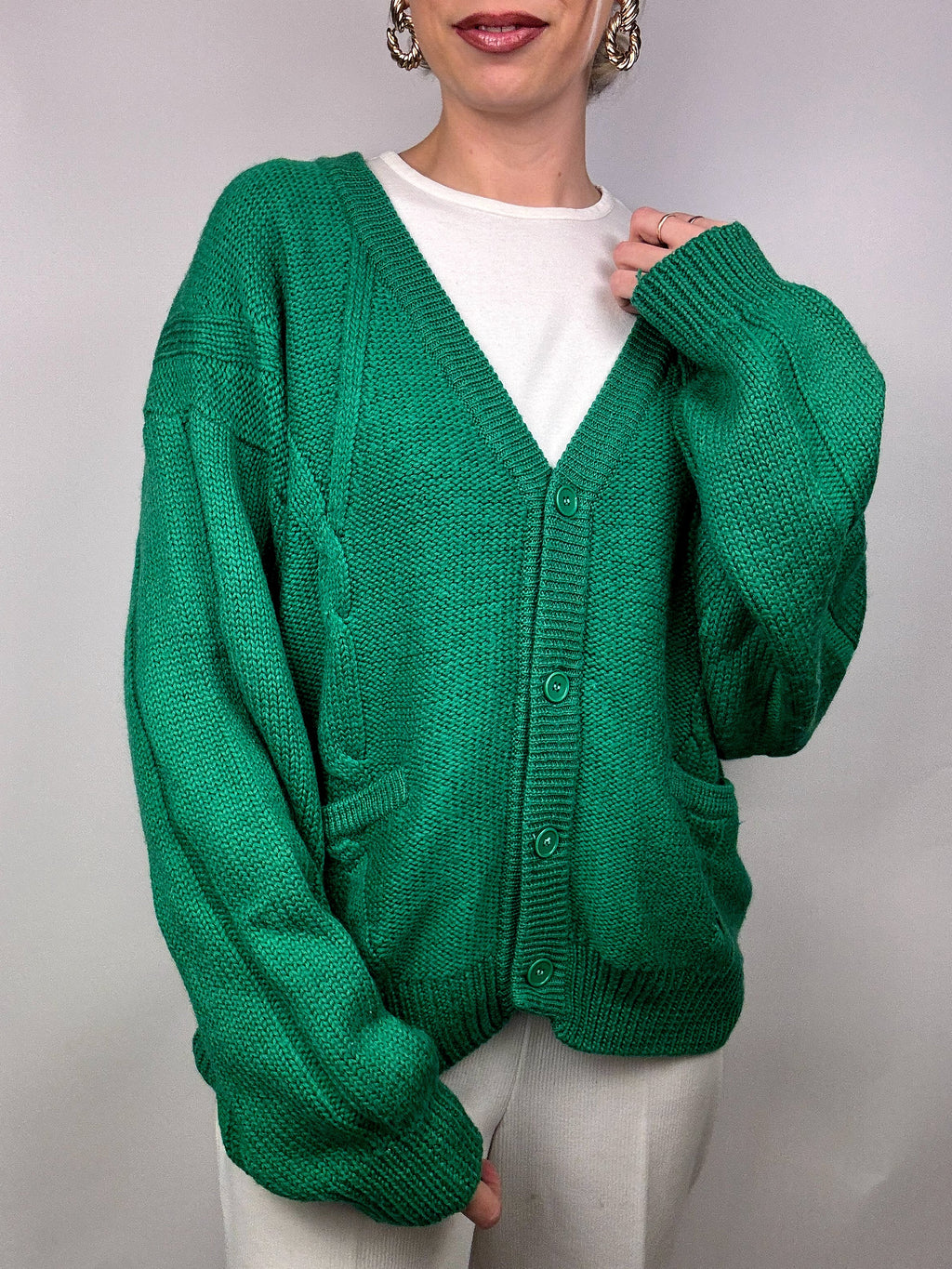 Vintage pocket knit cardigan
