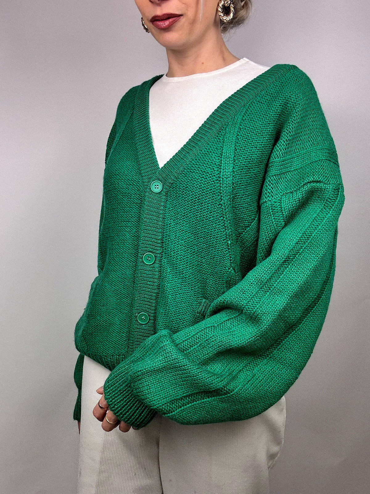 Vintage pocket knit cardigan