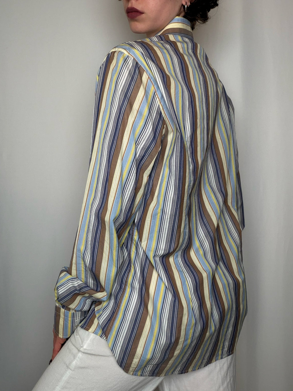 Chemise rayée L vintage
