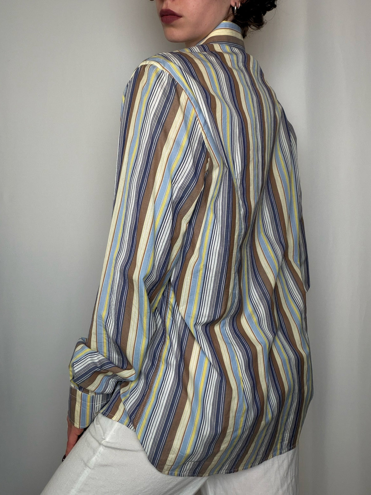 Chemise rayée L vintage