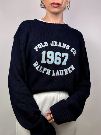 Pull en maille RALPH LAUREN vintage