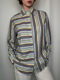 Chemise rayée L vintage