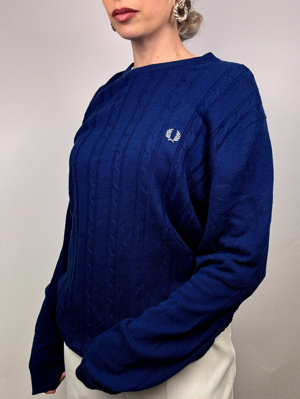 Vintage FRED PERRY woven knit sweater