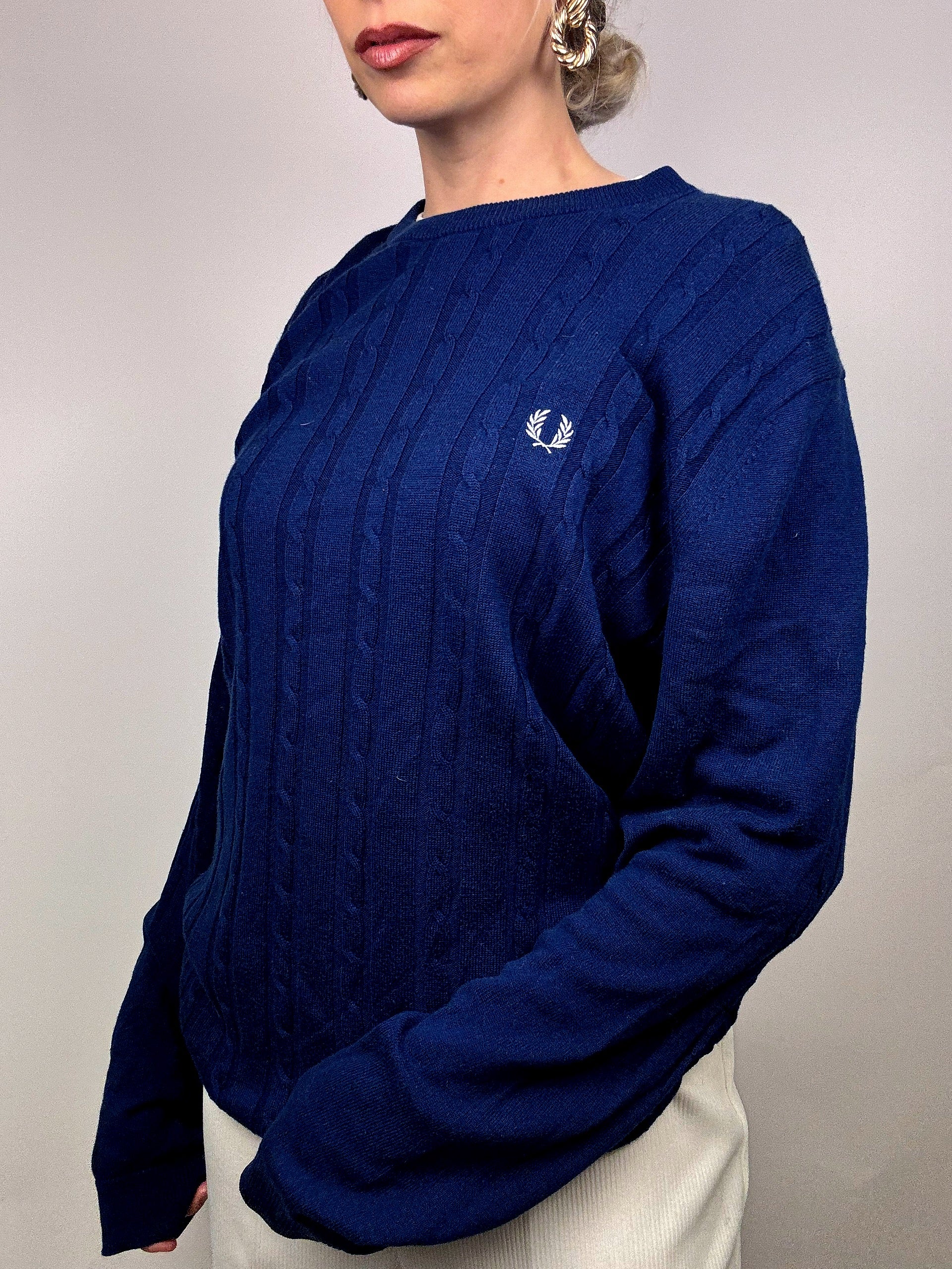 Vintage FRED PERRY woven knit sweater