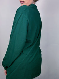 LACOSTE M Vintage green long-sleeved polo shirt