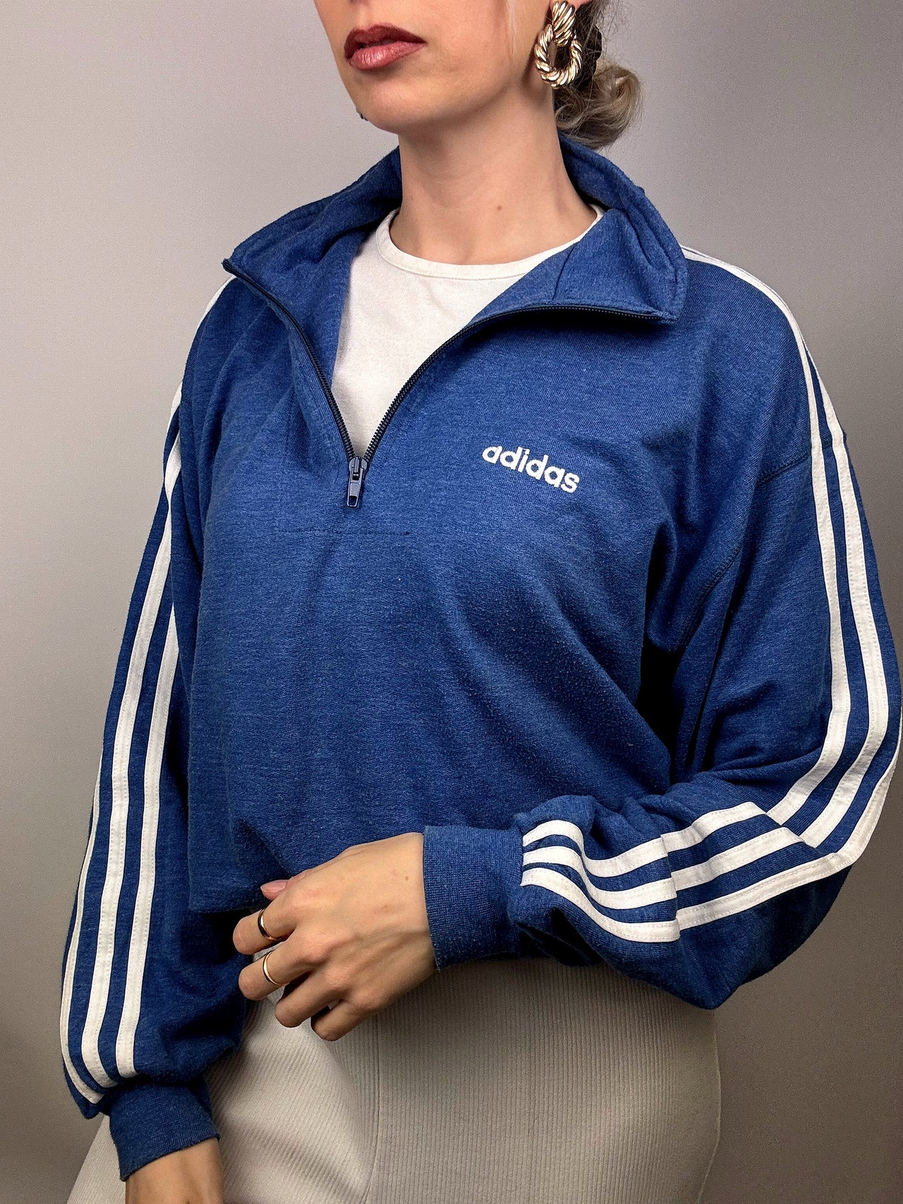 Sweat ADIDAS à zip vintage