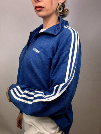 Sweat ADIDAS à zip vintage