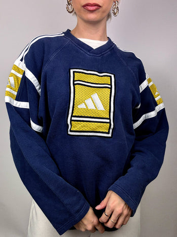 Sweat ADIDAS col V vintage