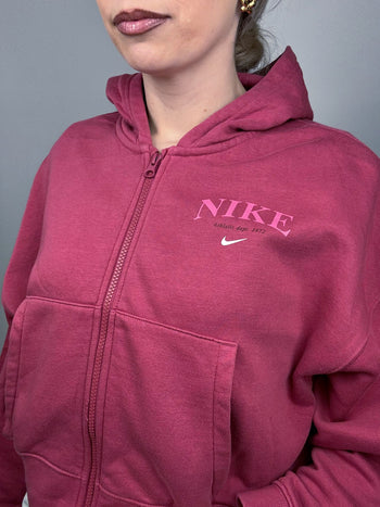 Veste sweat à capuche rose NIKE L vintage