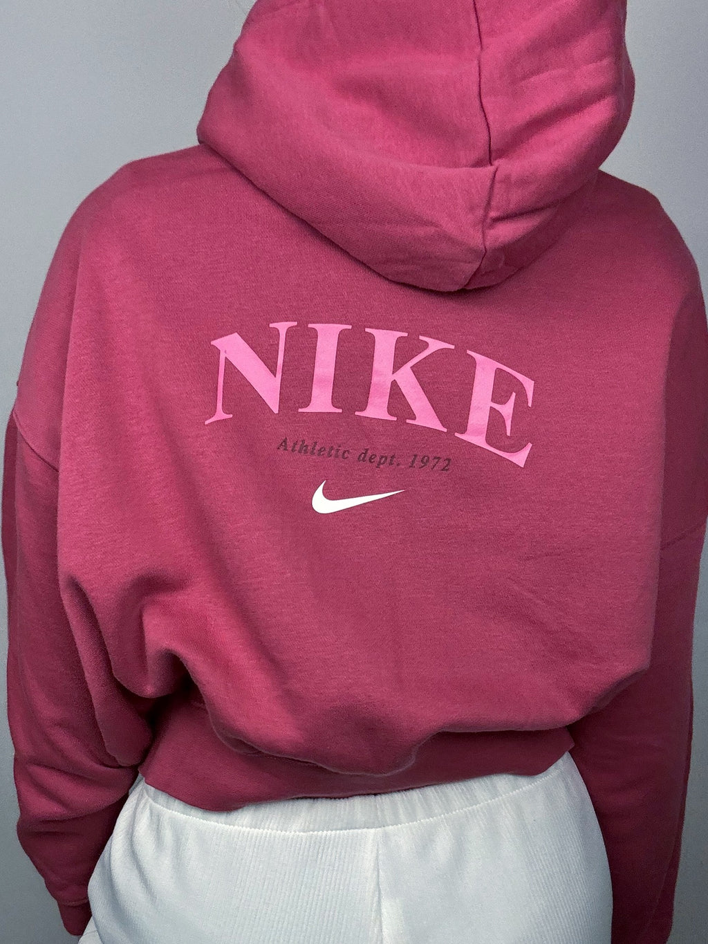 Vintage Pink NIKE L Hoodie